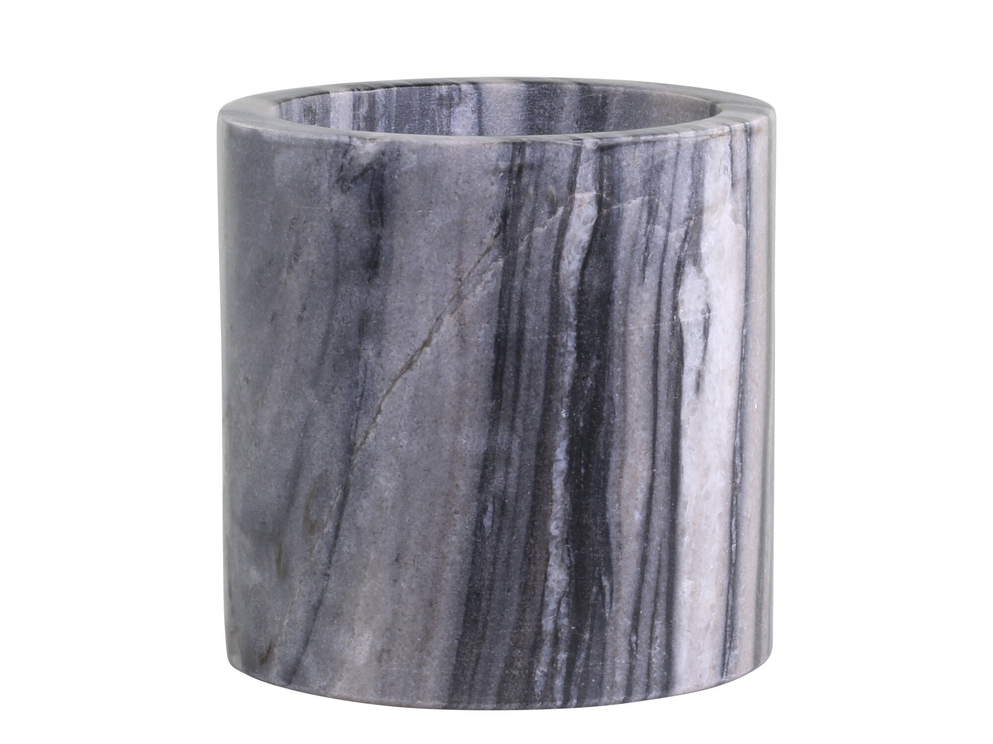 Morlaix Kerzenhalter aus Marmor, kohle Ø10 x H10 cm