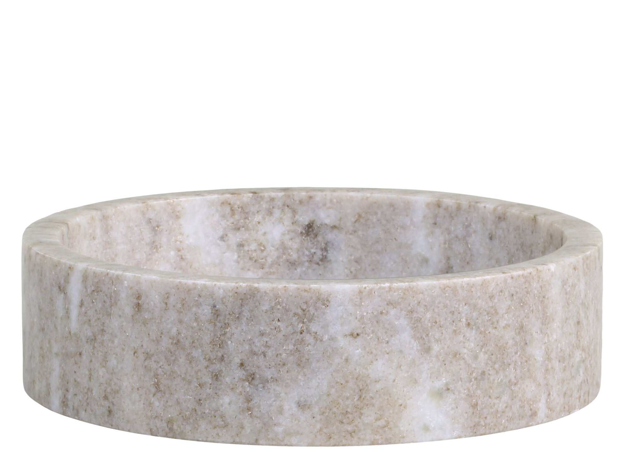 Morlaix Kerzenhalter aus Marmor, latte Ø12,5 x H4 cm