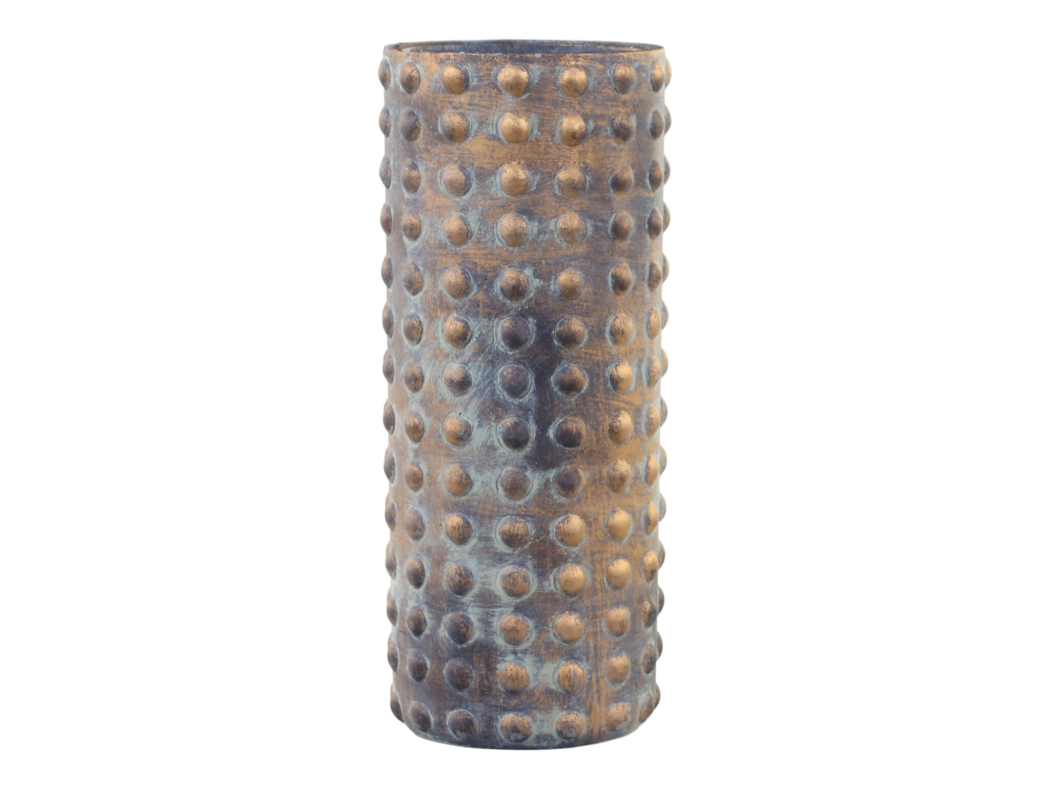 Noyon Vase mit Goldmuster, opal Ø15 x H31 cm