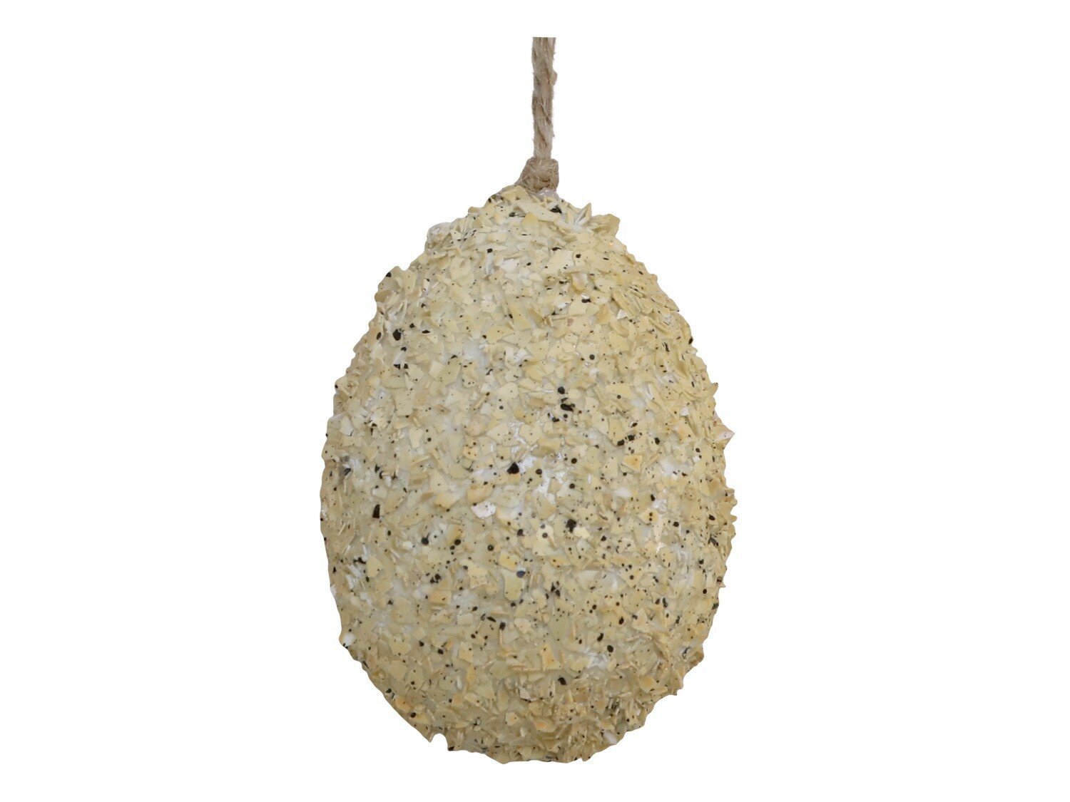 Osterei mit Struktur, honig 