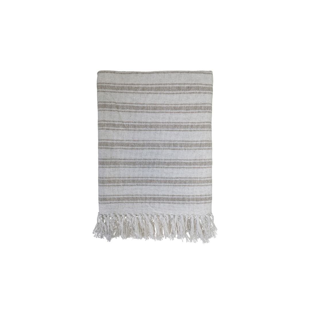 Plaid mit Muster aus Überschussmaterial, braun 