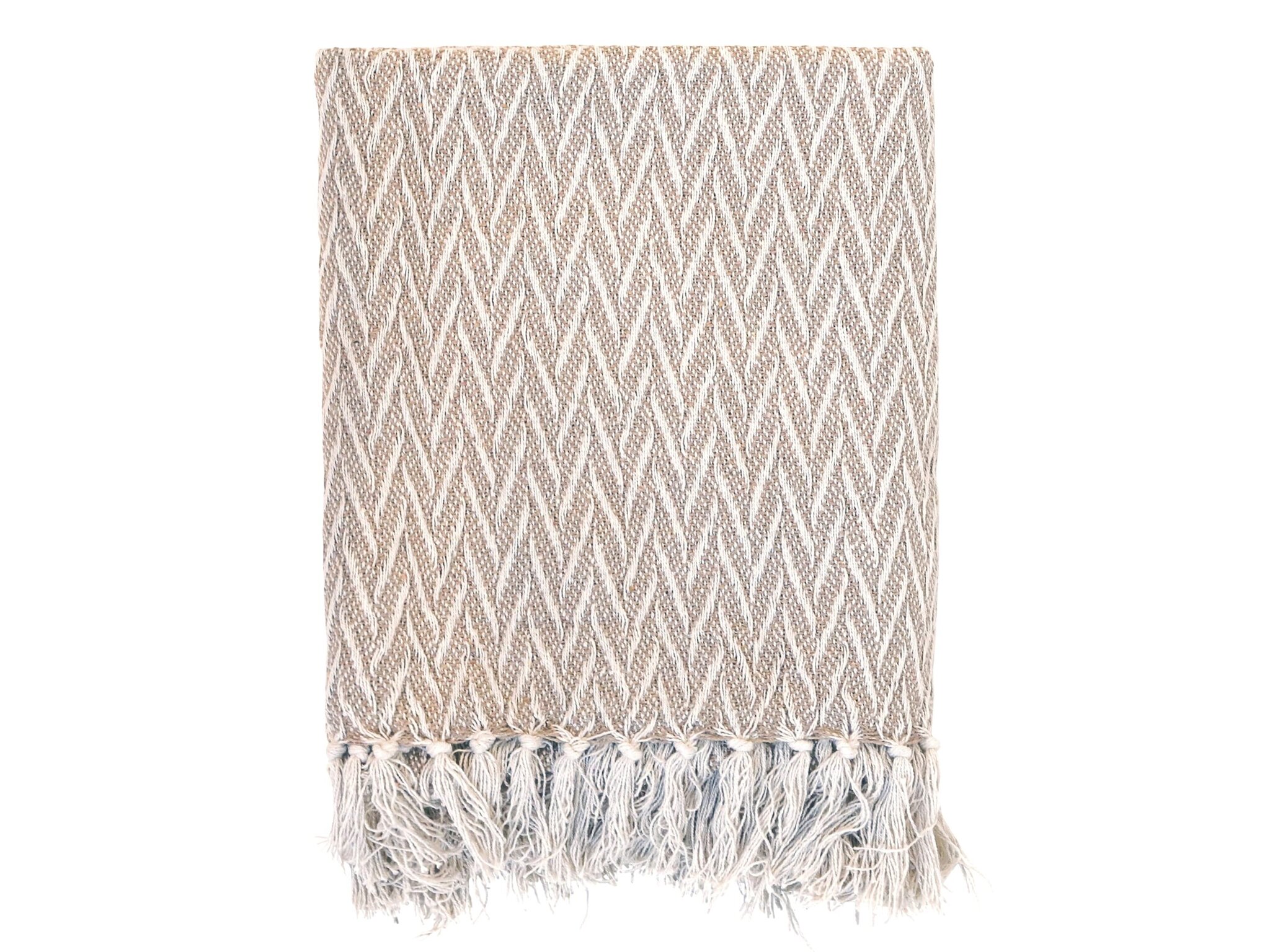 Plaid Überwurfdecke Aix, latte 