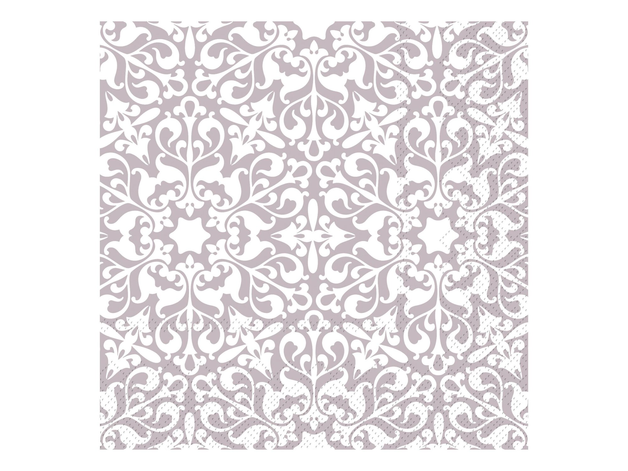 Quadratische Serviette mit Muster, braun 