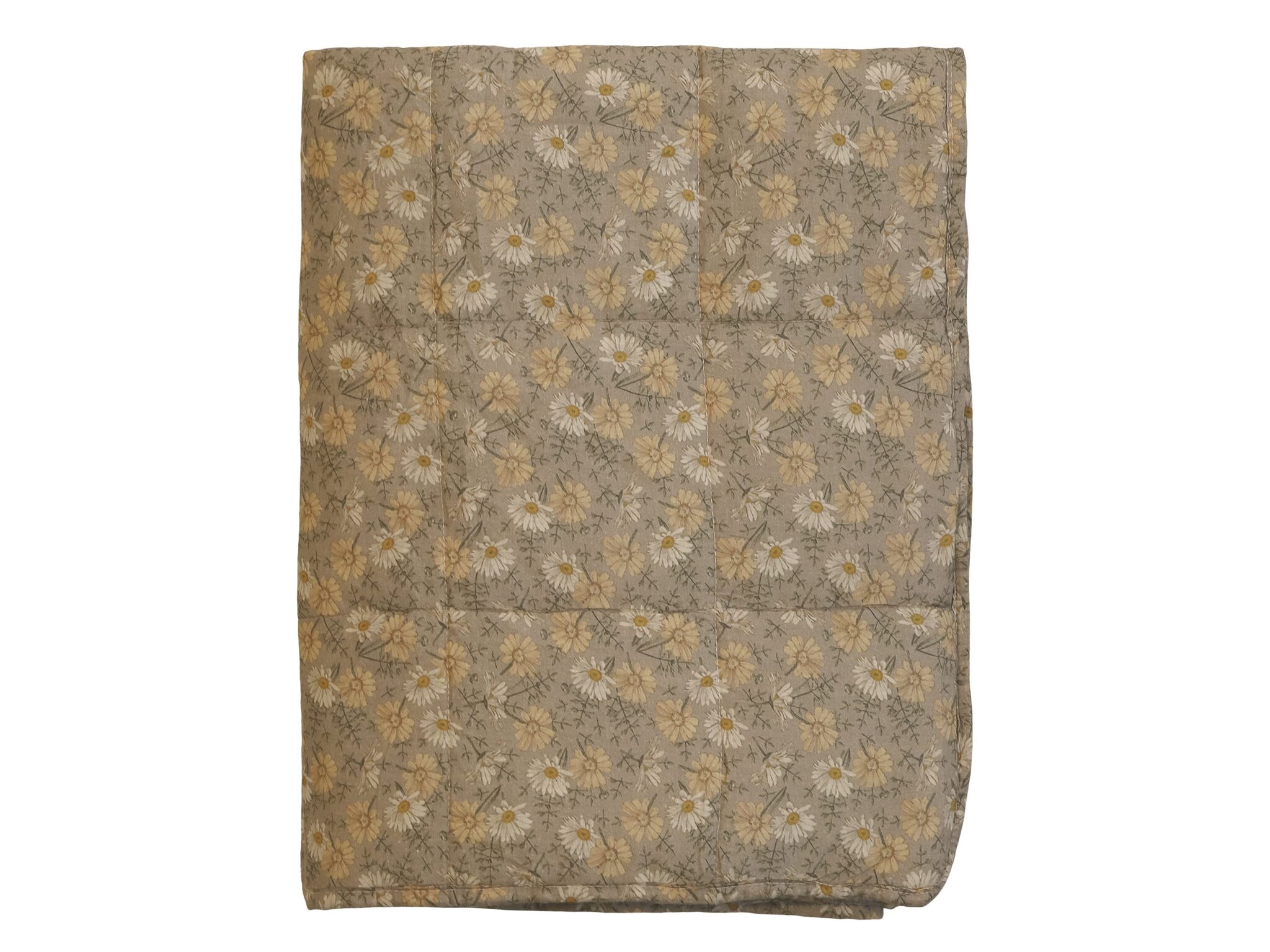 Quilt mit Blumenverzierungen, latte 