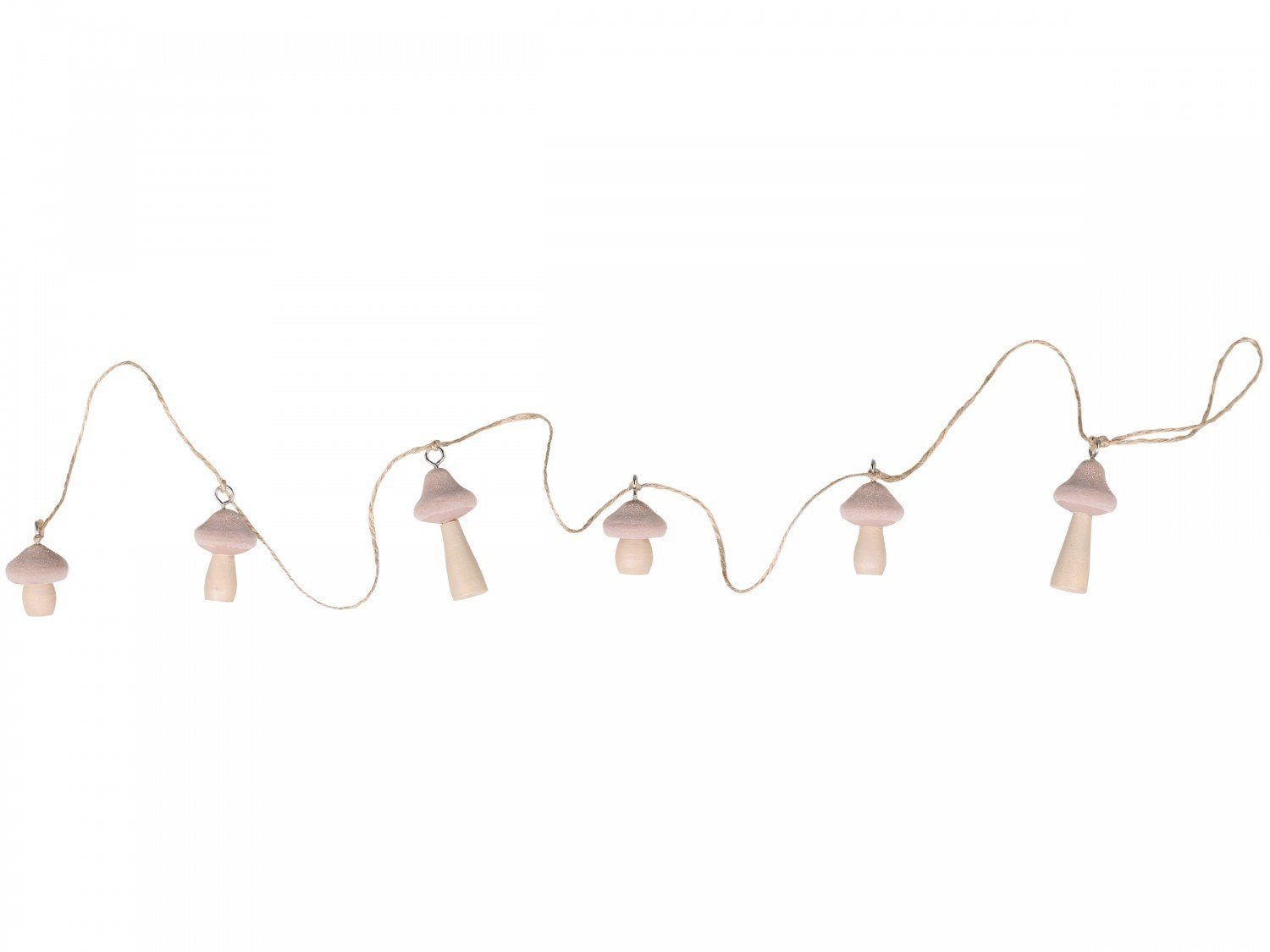 Ranke mit 6 Pilzen Velours, puder 