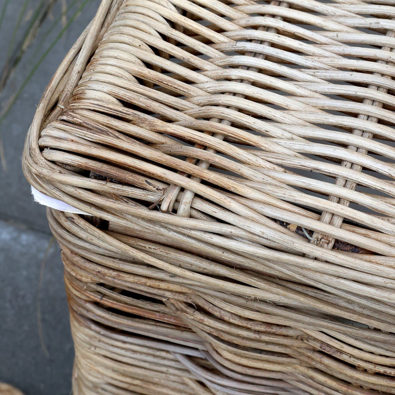 Rattan Auflagenbox, Terrassenkiste, natur 