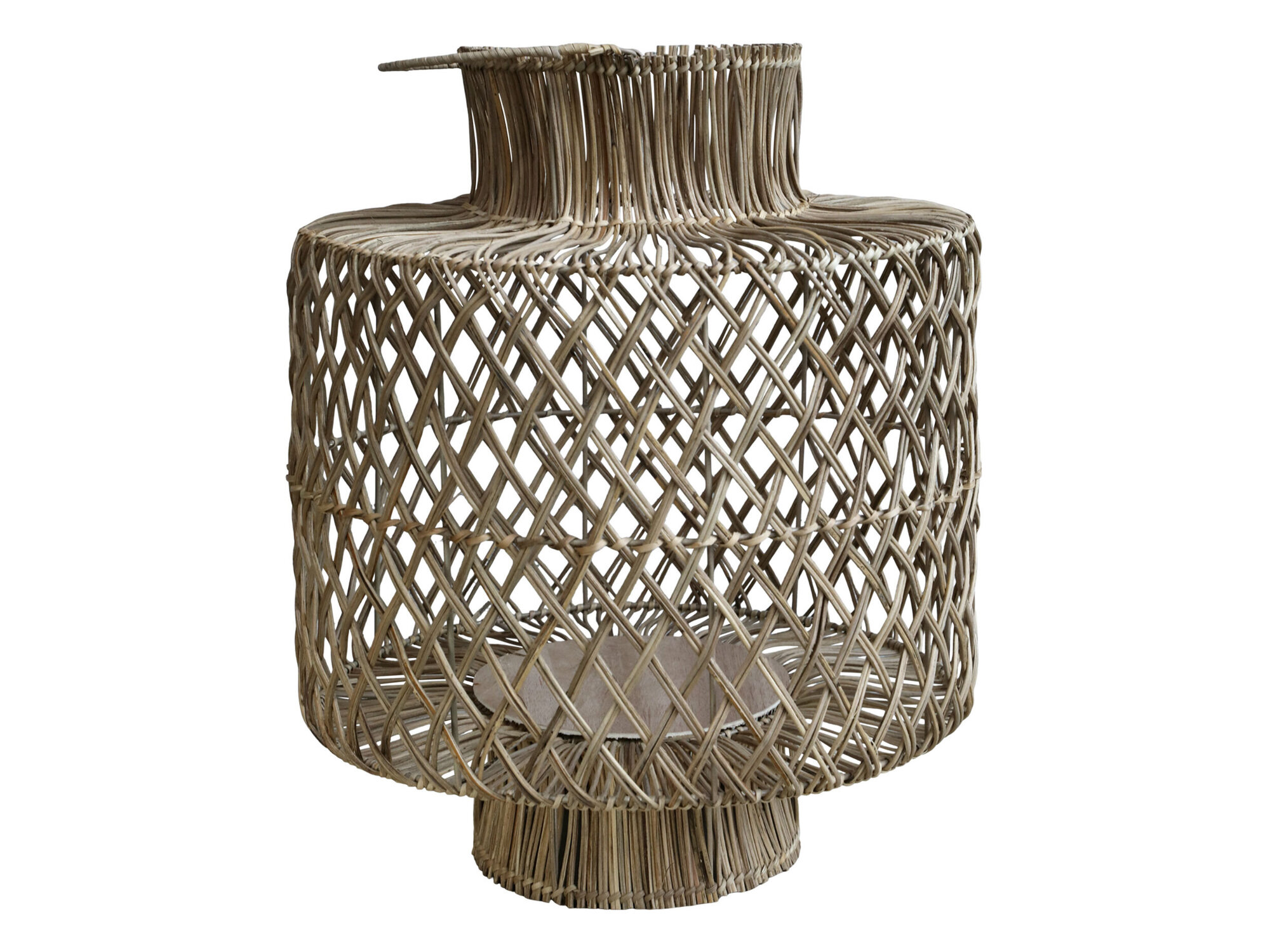 Rattan Laterne geflochten, natur Ø36 x H48 cm