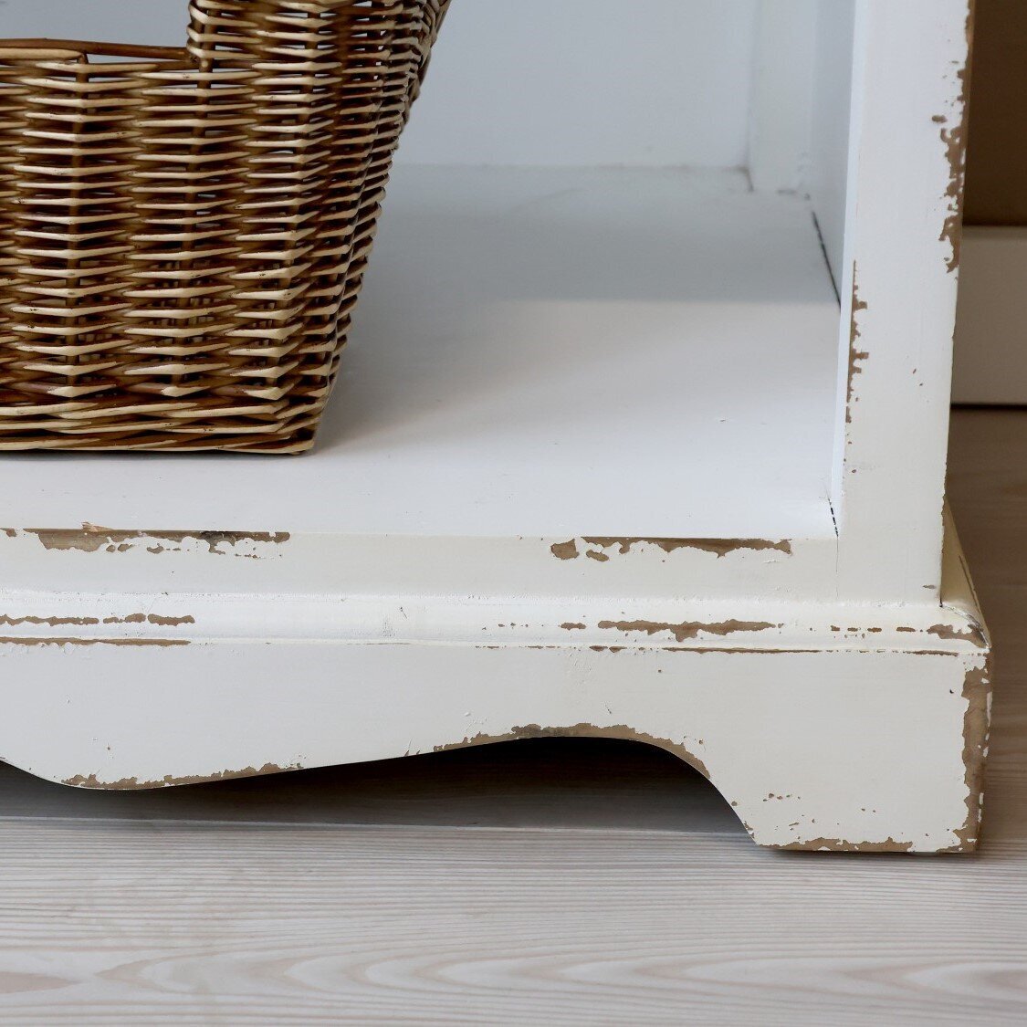 Regal mit 5 Böden und Dekor, antique creme 