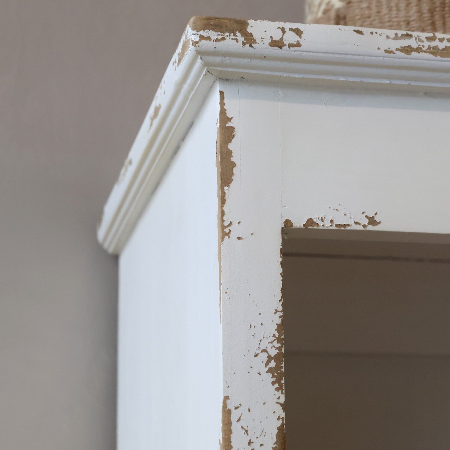 Regal mit 5 Böden und Dekor, antique creme 