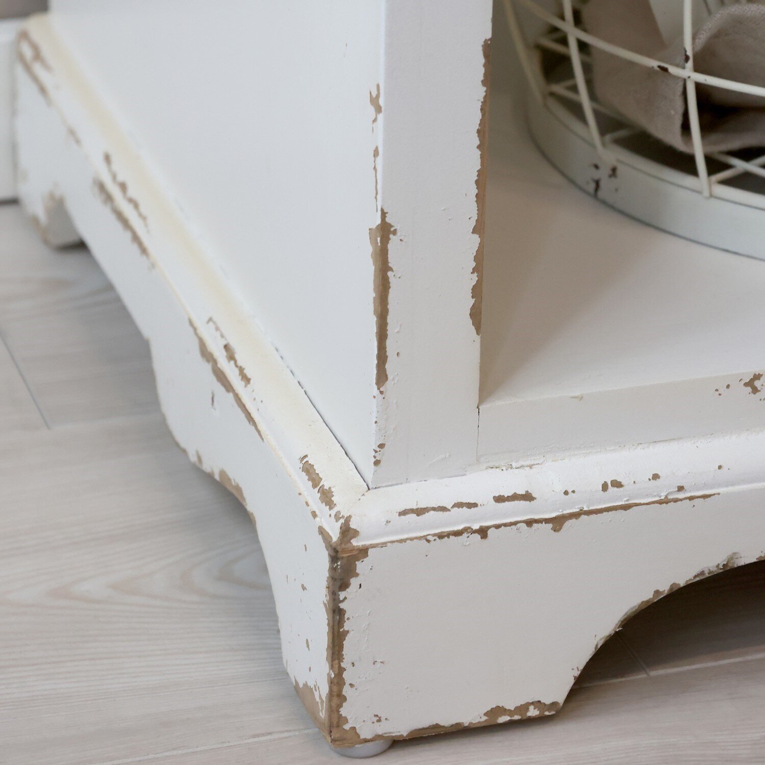 Regal mit 5 Böden und Dekor, antique creme 