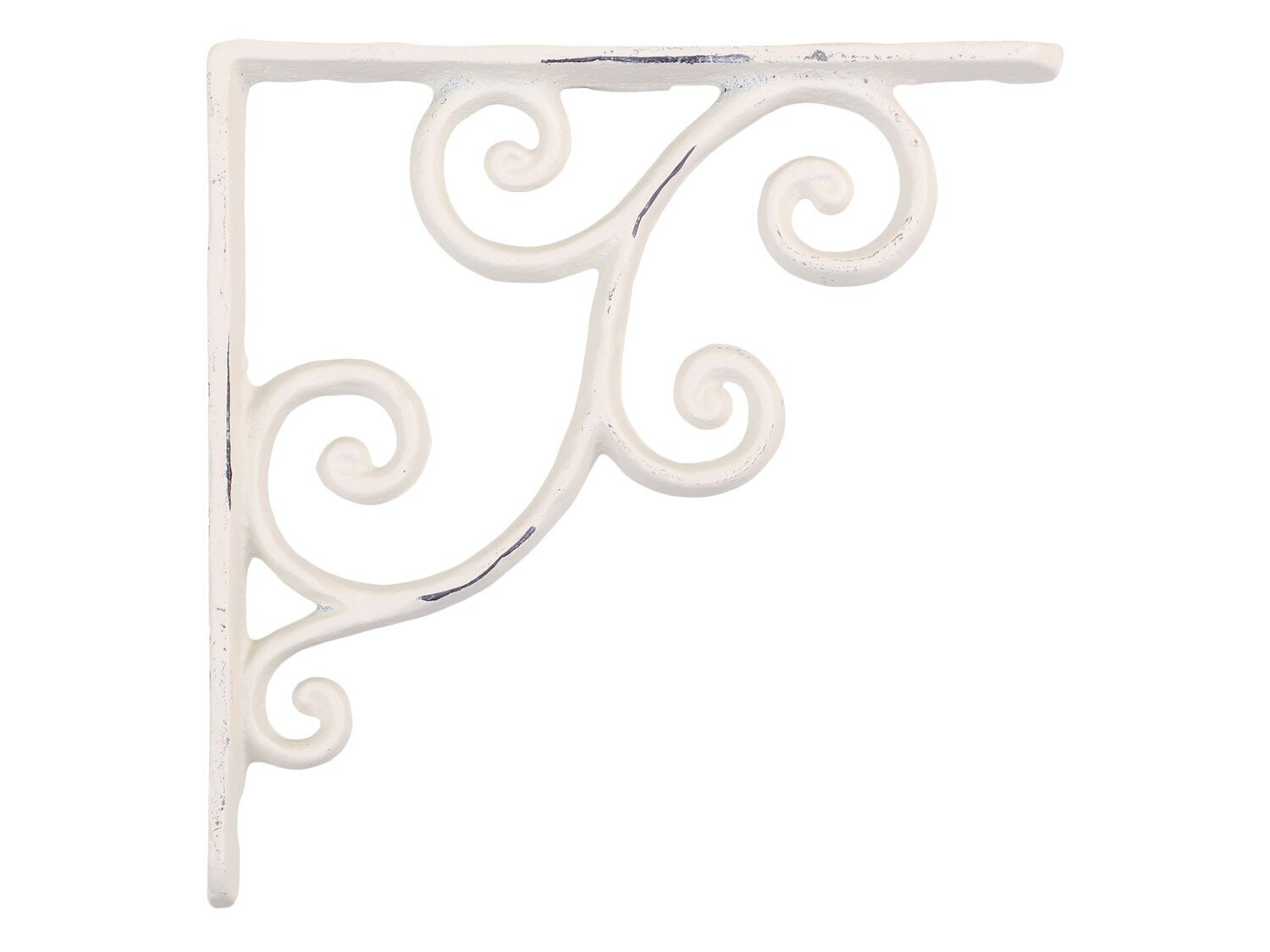 Regalträger aus Eisen mit Muster, antique creme 