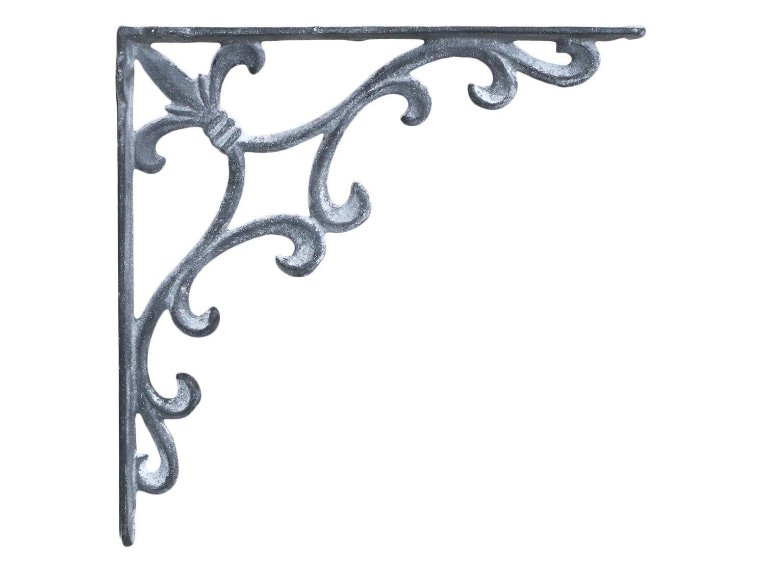 Regalträger mit französischer Lilie, antique grau 