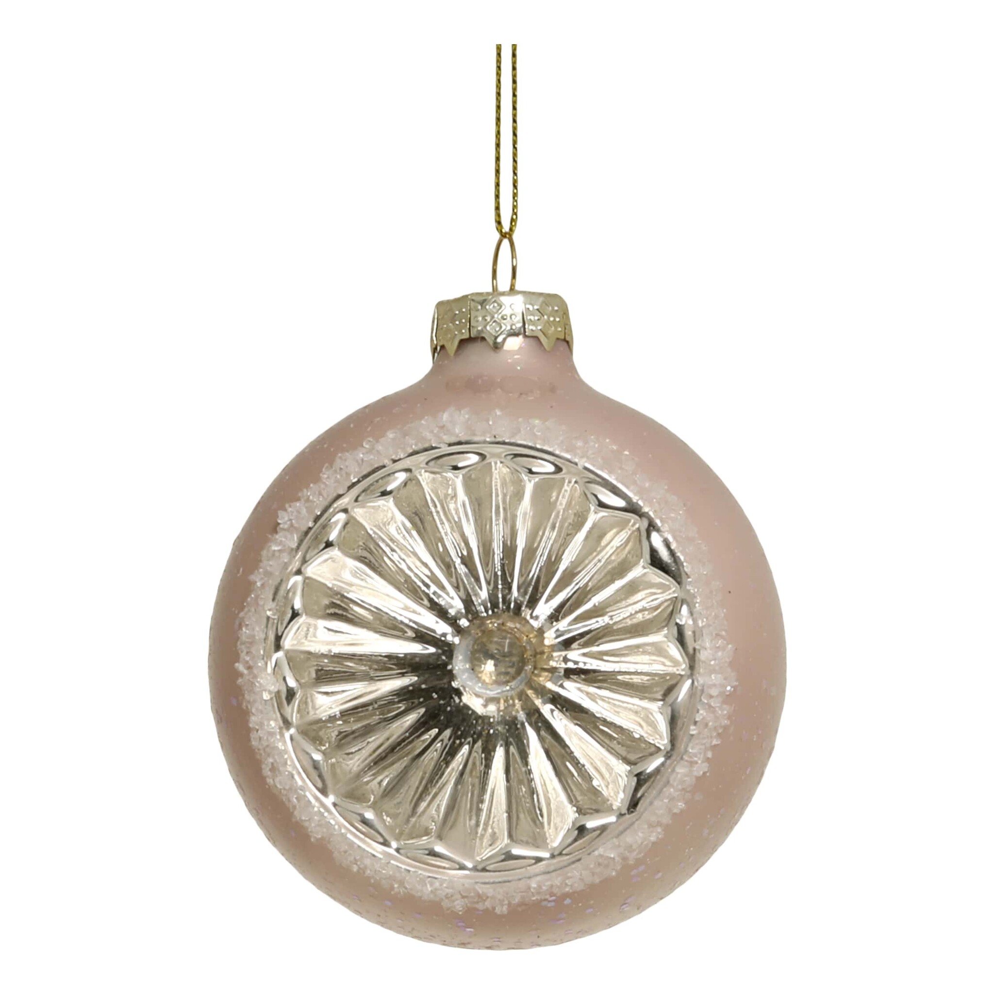 Rosa Weihnachtskugel aus Glas, rosa 