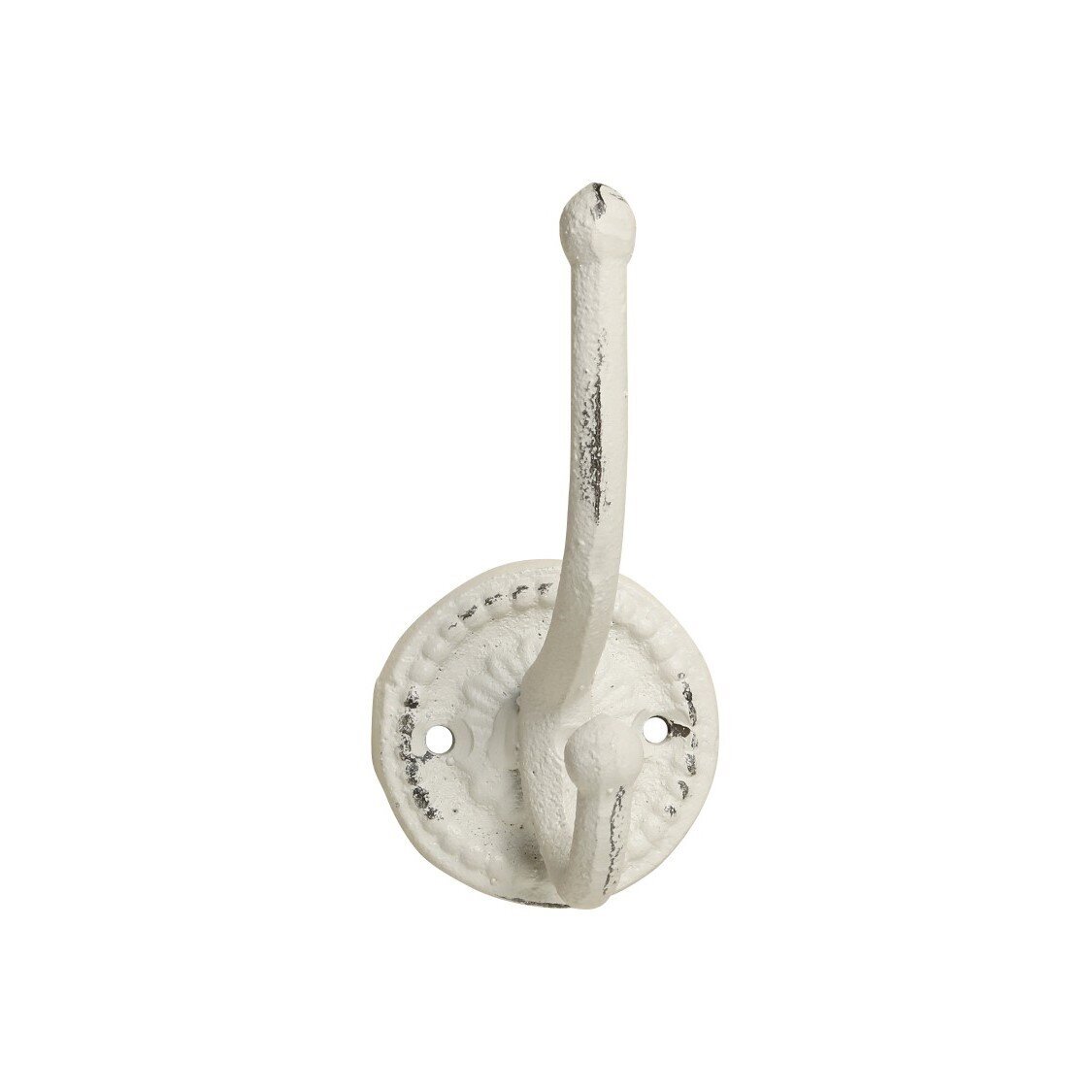 Rundhaken aus Eisen, antique creme 