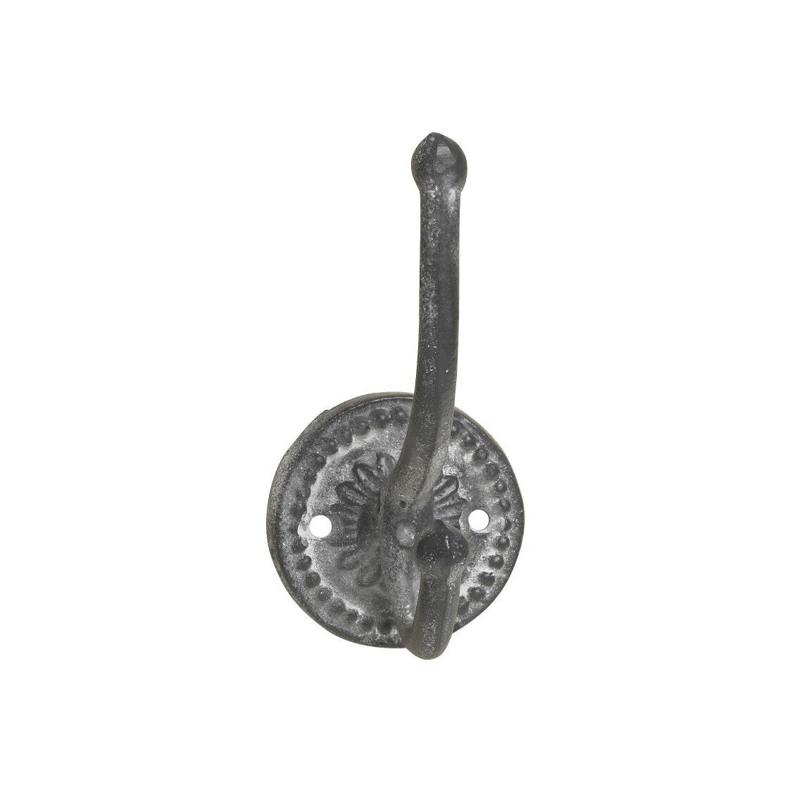 Rundhaken aus Eisen, antique zink 