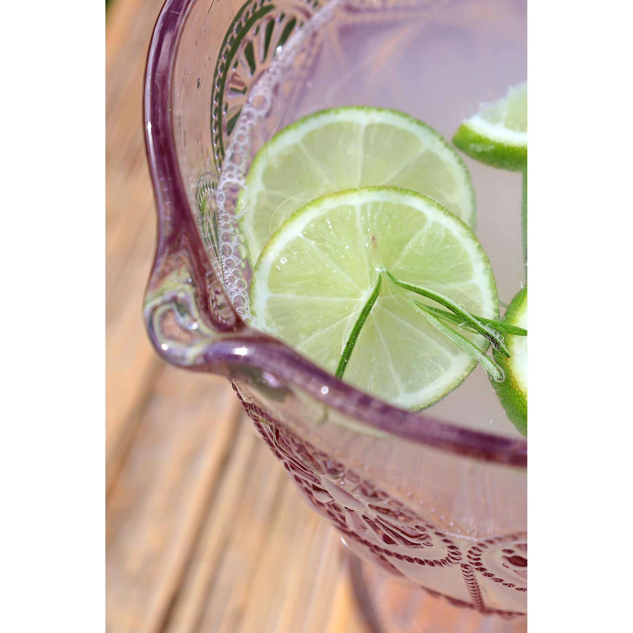 Saint-Émilion Kanne mit Muster, rosa 