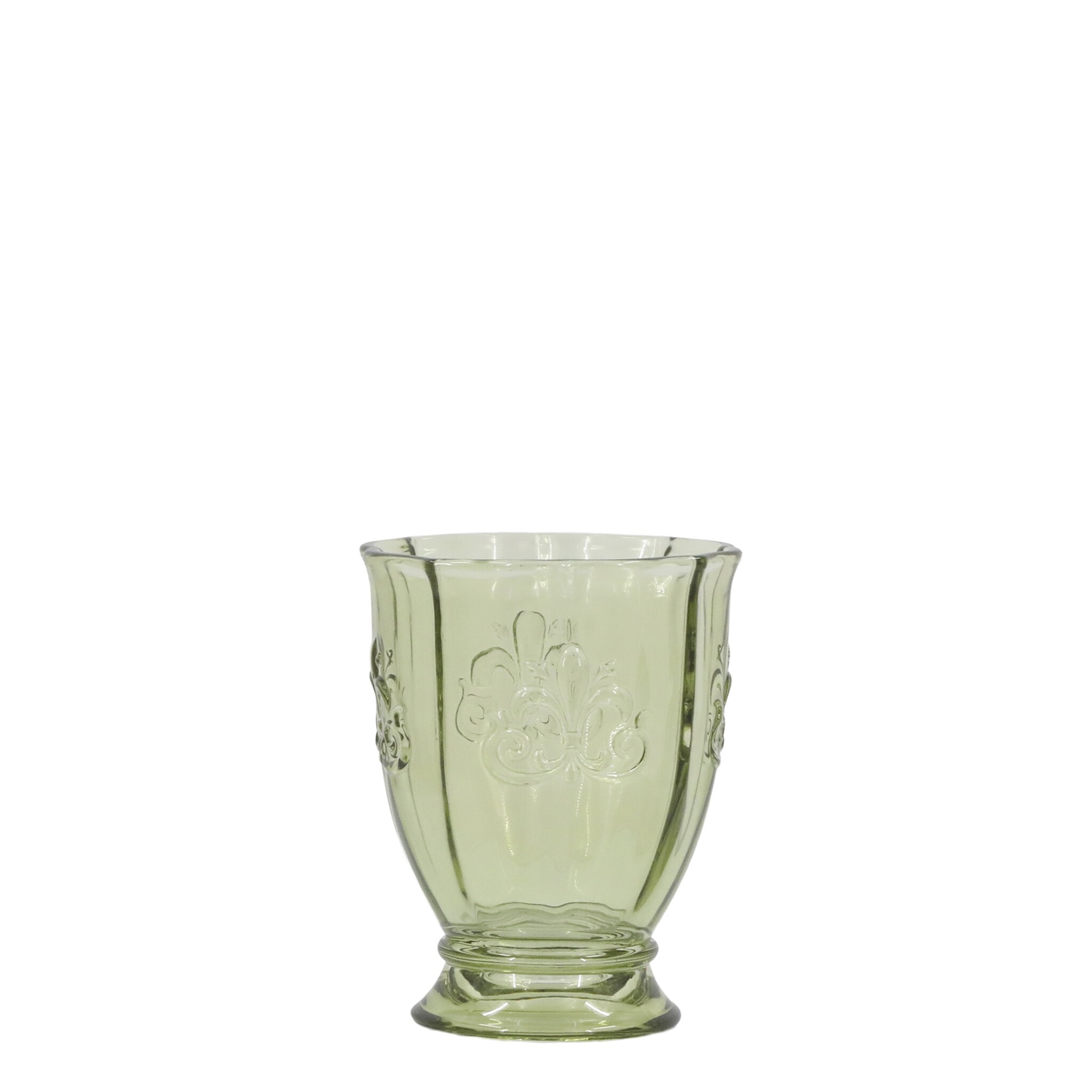 Trinkglas Saint-Émilion mit Muster, grün 