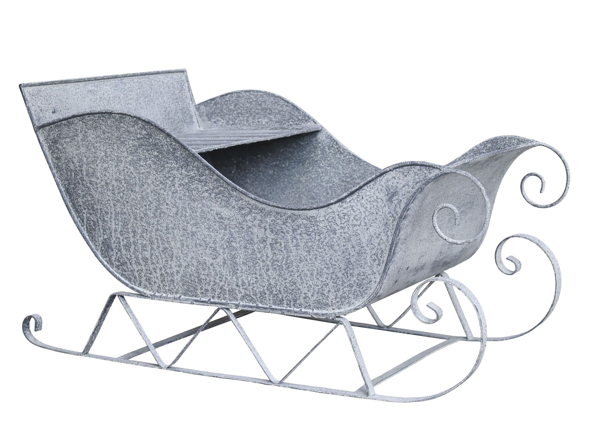 Schlitten aus Eisen, antique zink 