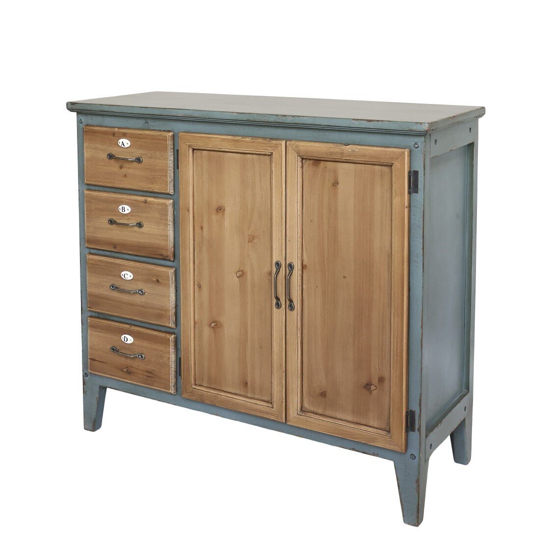 Schranktisch aus Tannenholz, opal 