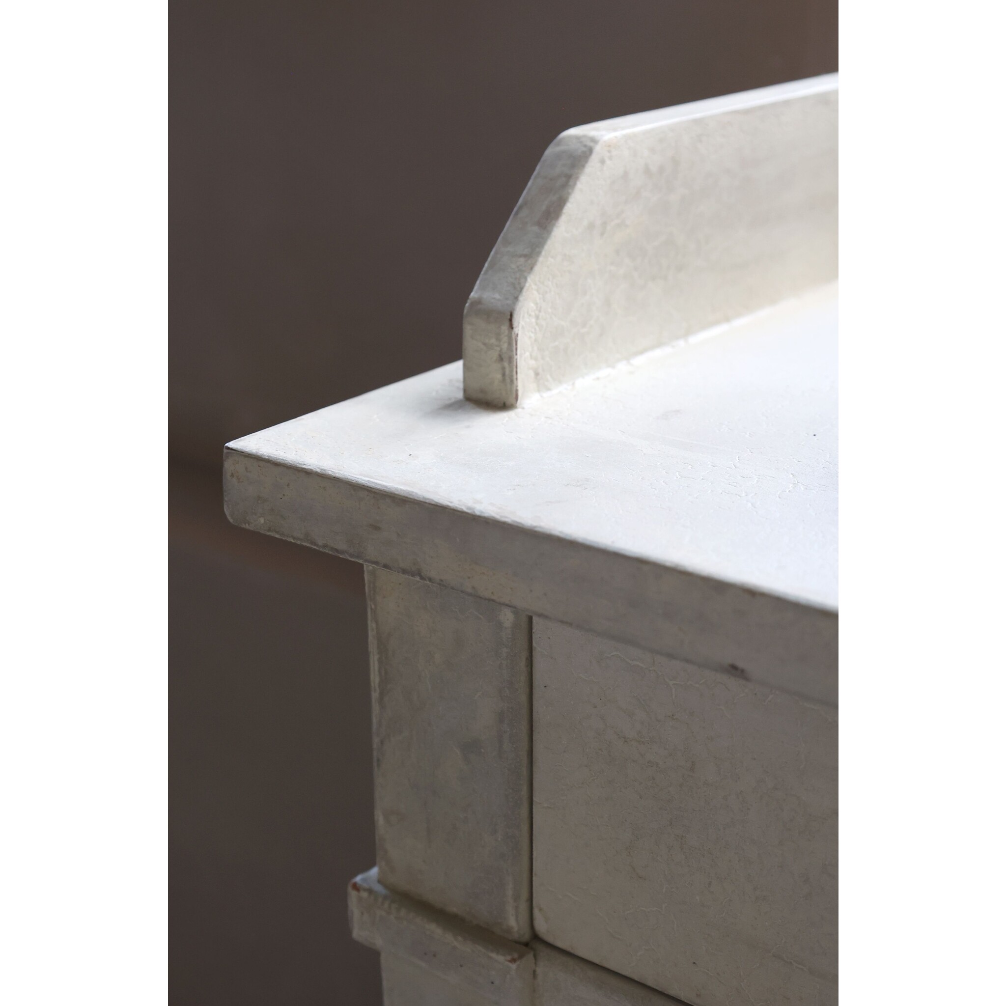 Schranktisch mit 2 Türen und 2 Schubladen, creme 