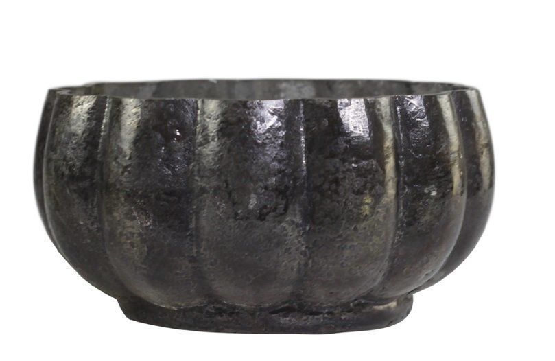 Chic Antique Schüssel mit Bögen, kohle H9/D18 cm