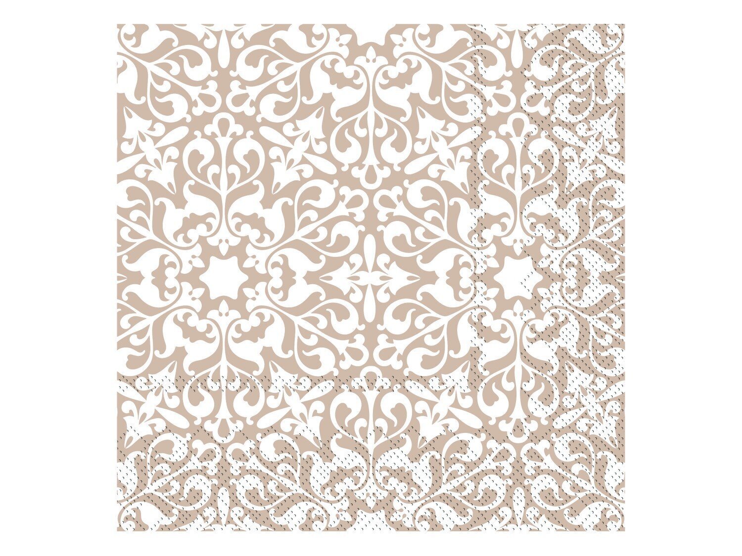 Serviette mit Muster, leinen 