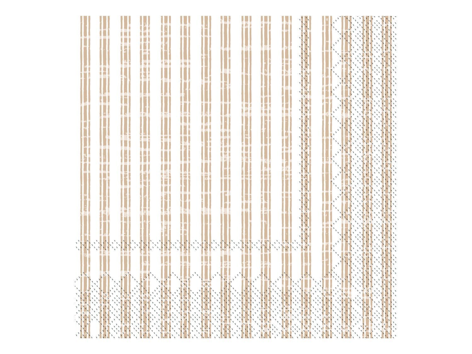 Serviette mit Streifen, leinen 