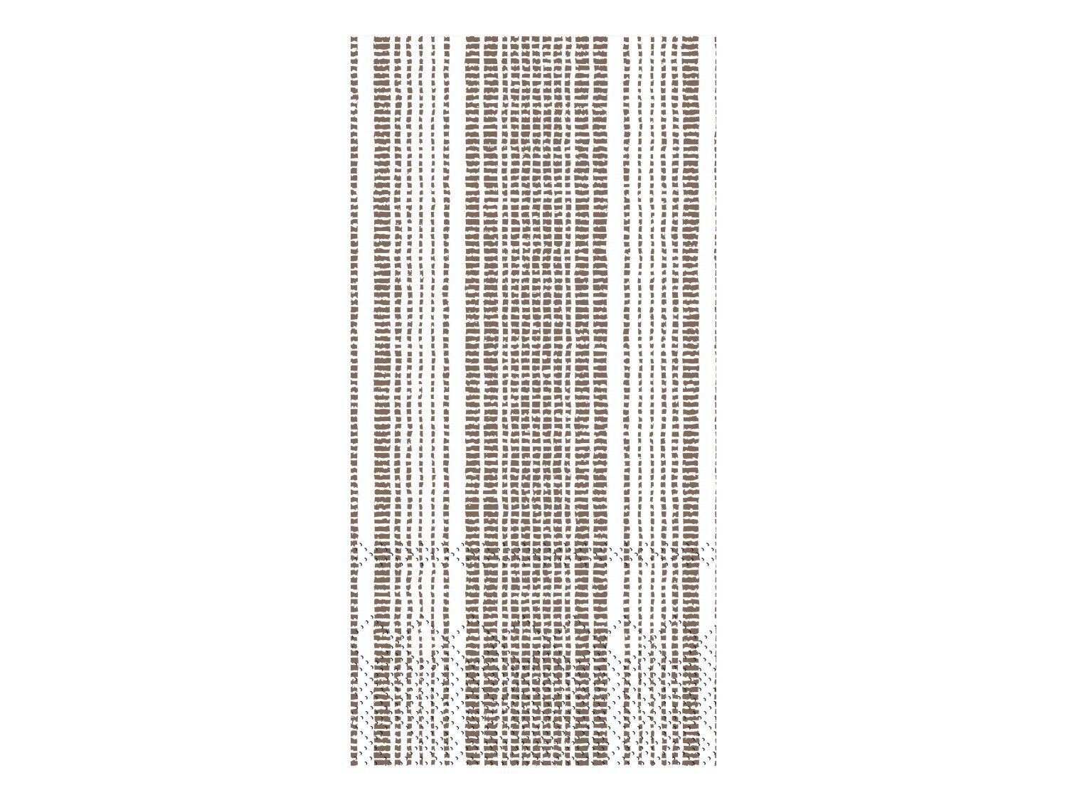 Serviette mit Streifen rechteckig, weiss 