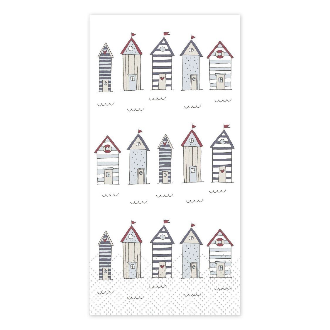 Servietten Haus, weiss 