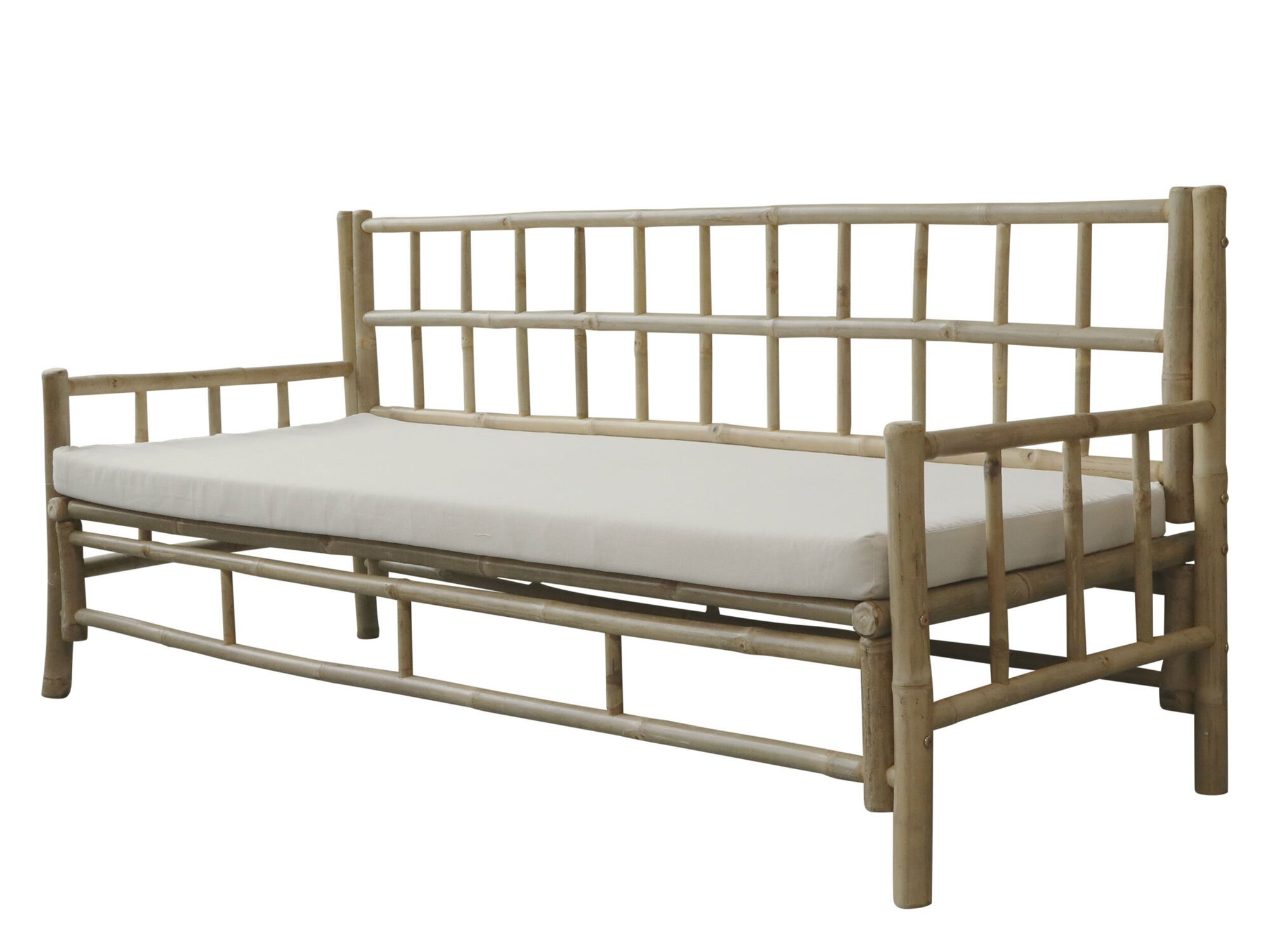 Chic Antique Sofa Lyon Bambus, natur 176 x 72 x 80 cm