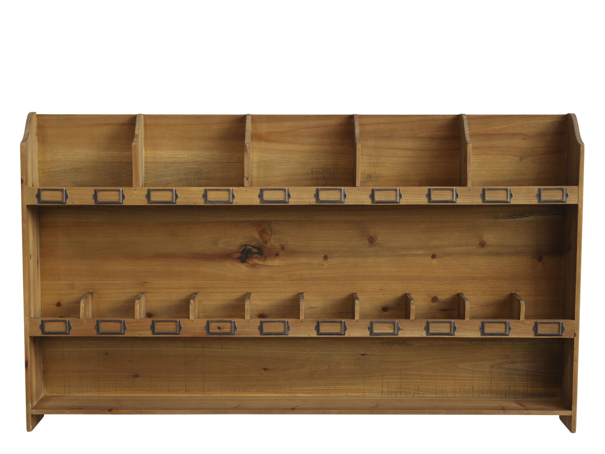 Sortierwandregal mit 15 Fächer, natur 