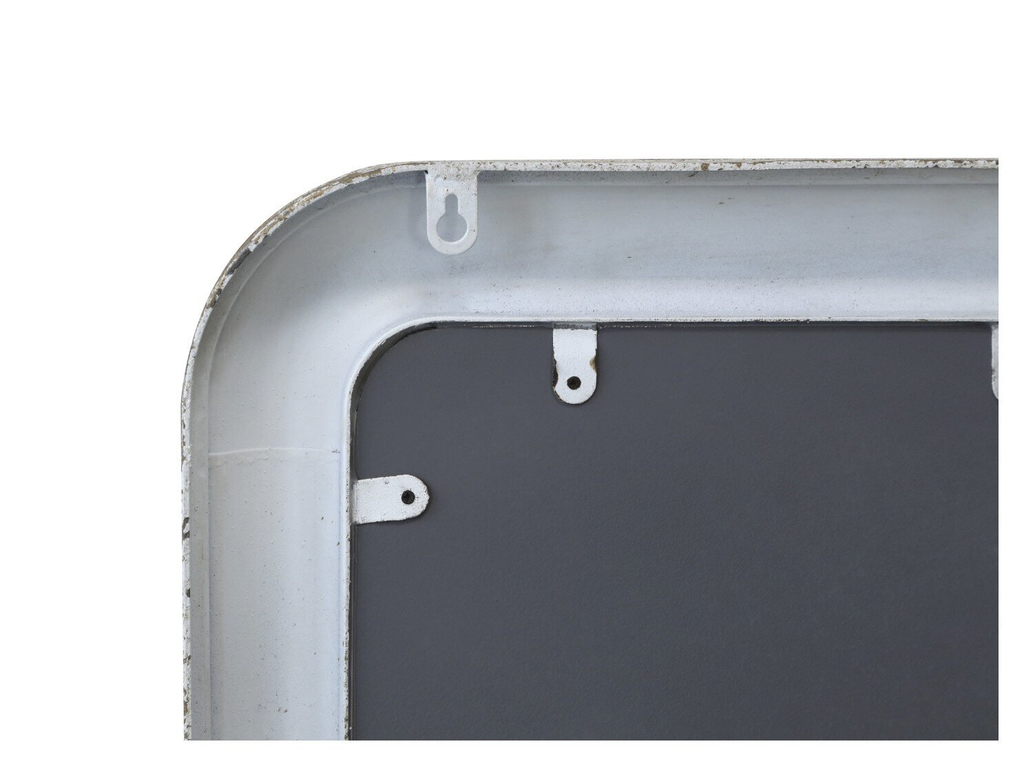 Spiegel aus Eisen im Shabby Look, antique creme L40 x B3,5 x H55 cm