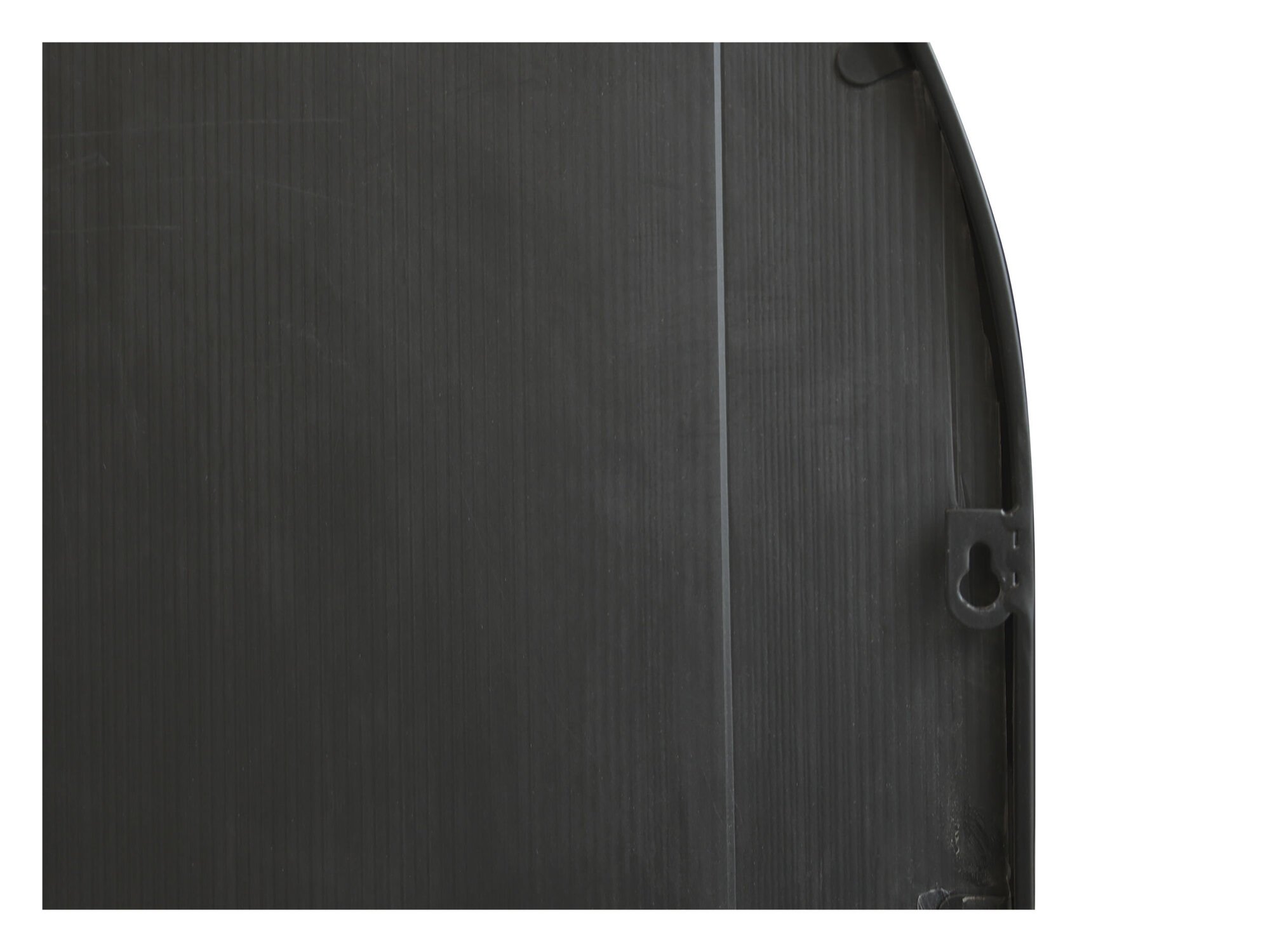 Spiegel mit Bogen antik Eisen, schwarz 