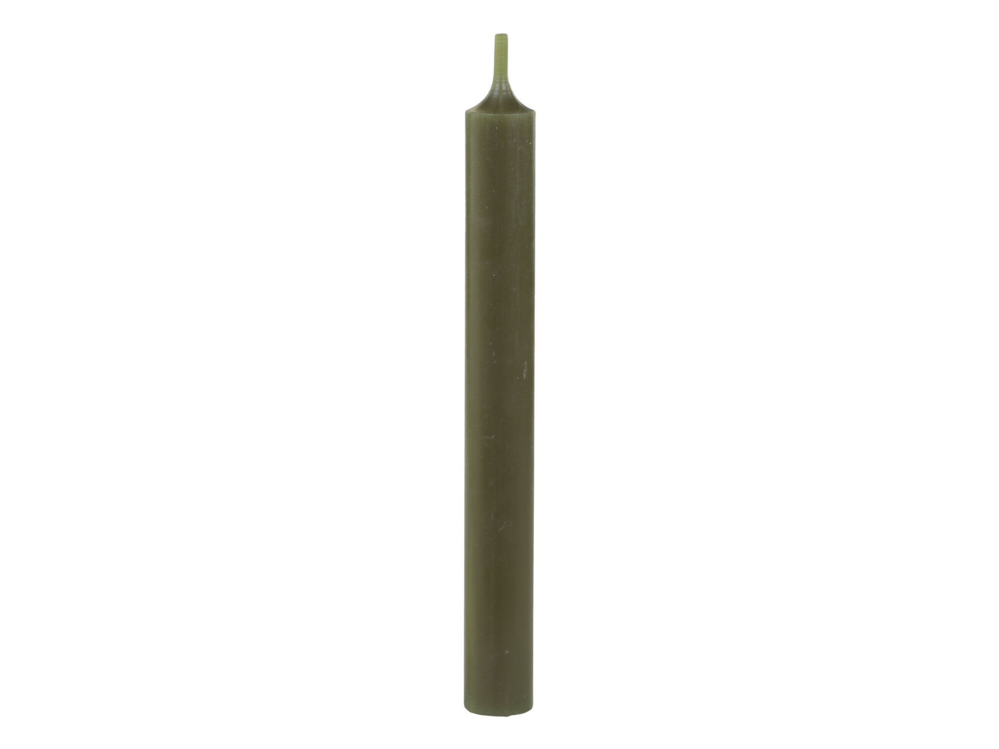 Stabkerze Dinnerkerze 18 cm, olive 