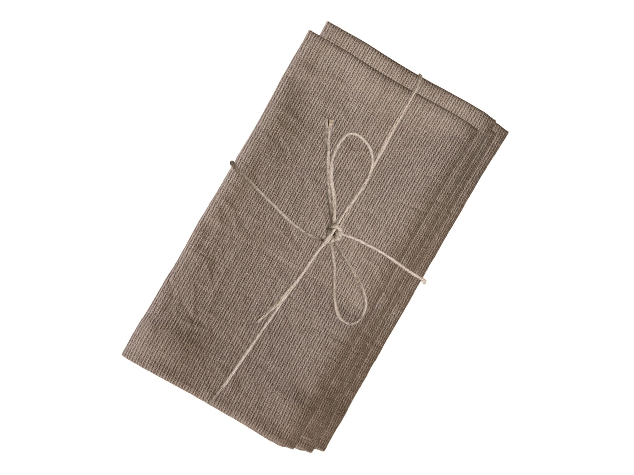 Stoffservietten mit Streifen im 4er-Set, kamel 