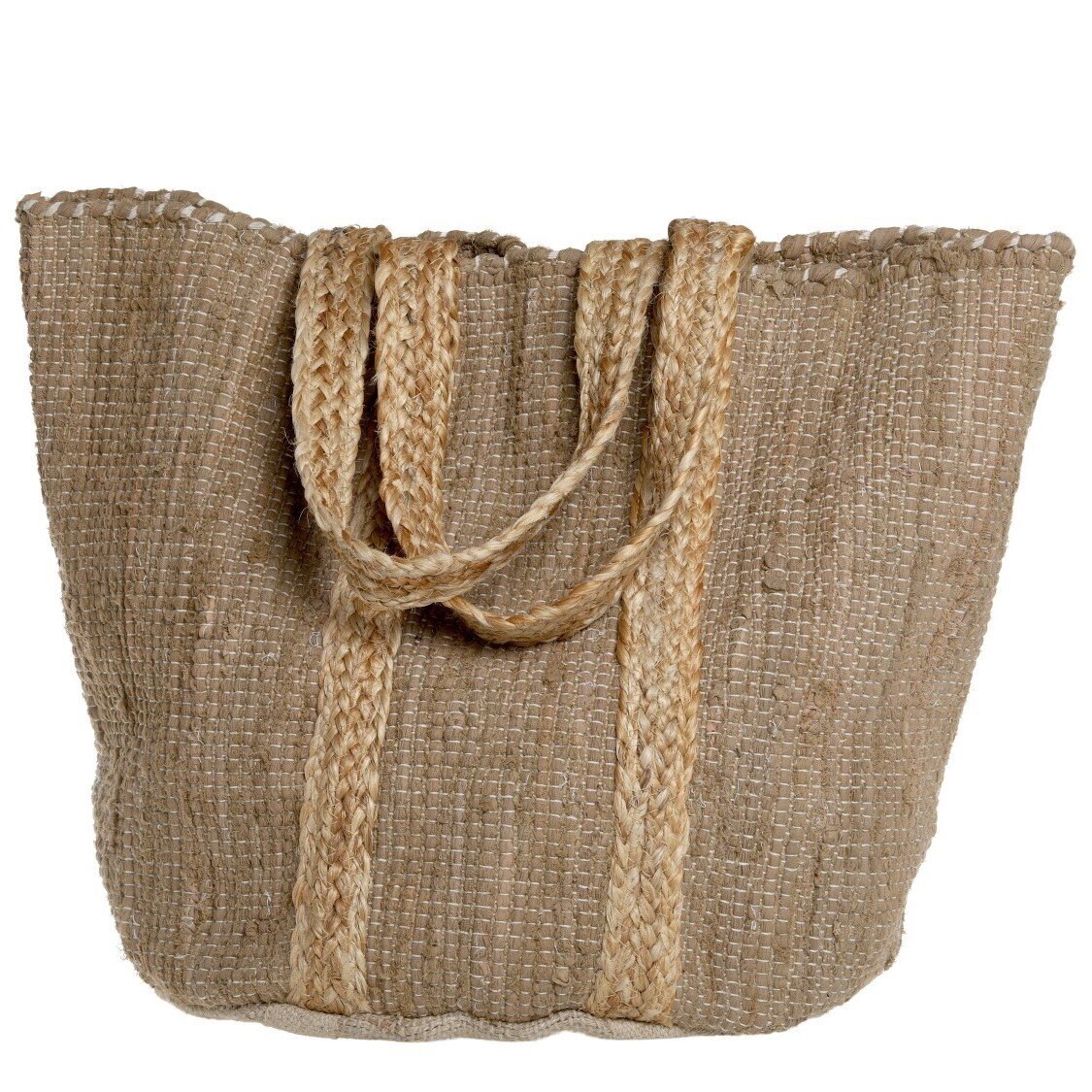 Strandtasche aus recyceltem Garn, natur 