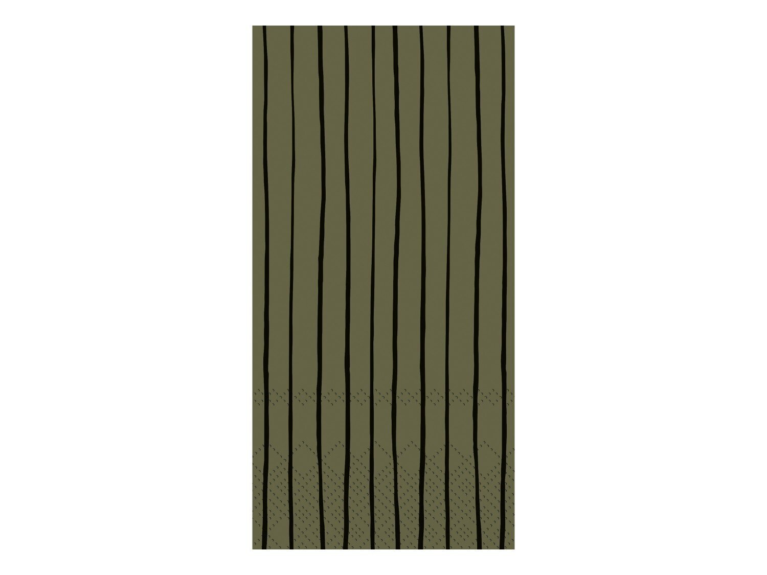 Streifenserviette, olivgrün 