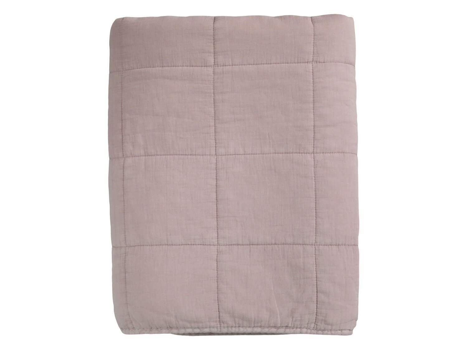 Tagesdecke mit Stone-Washed Optik, staubig rosa 