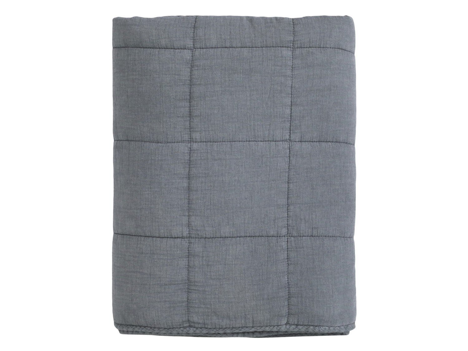 Tagesdecke mit Stone-Washed Optik, kohle 