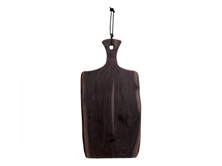 Tapasbrett Laon aus Mangoholz, kohle 45 x 21 x 1,5 cm