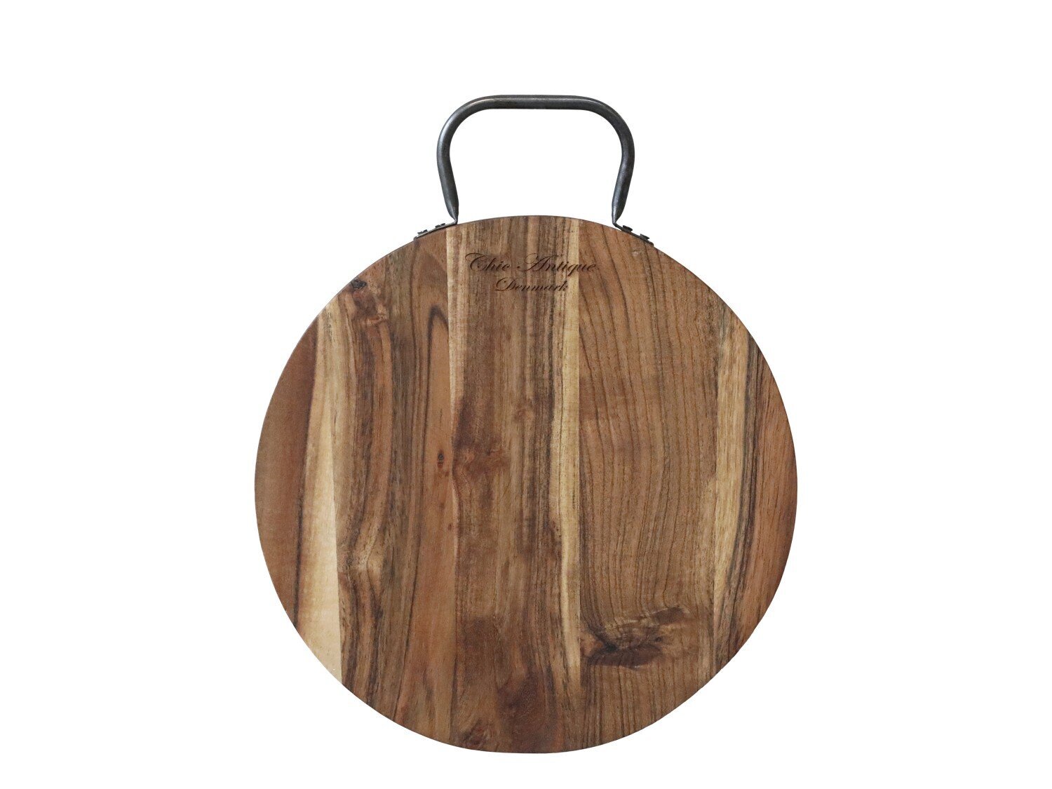 Tapasbrett Laon mit Eisengriff, natur L36 x B30 x H2 cm