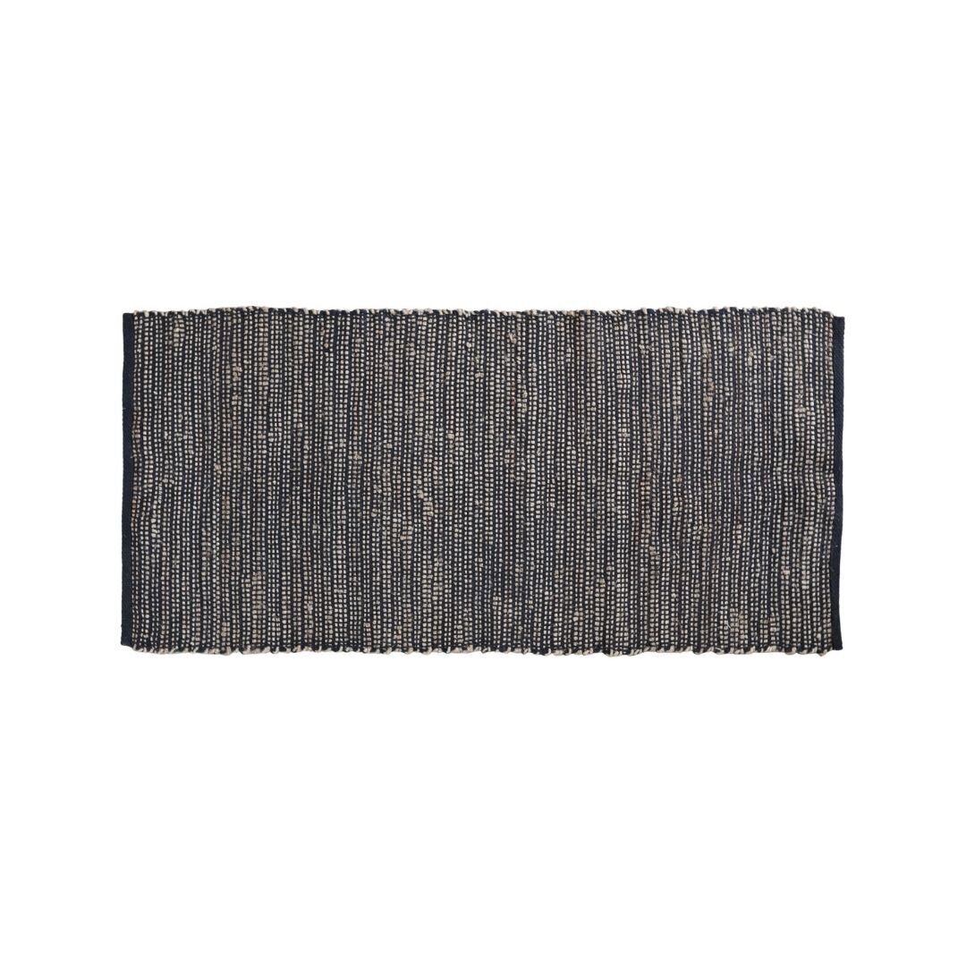 Teppich mit geflochtener Struktur, antik schwarz 