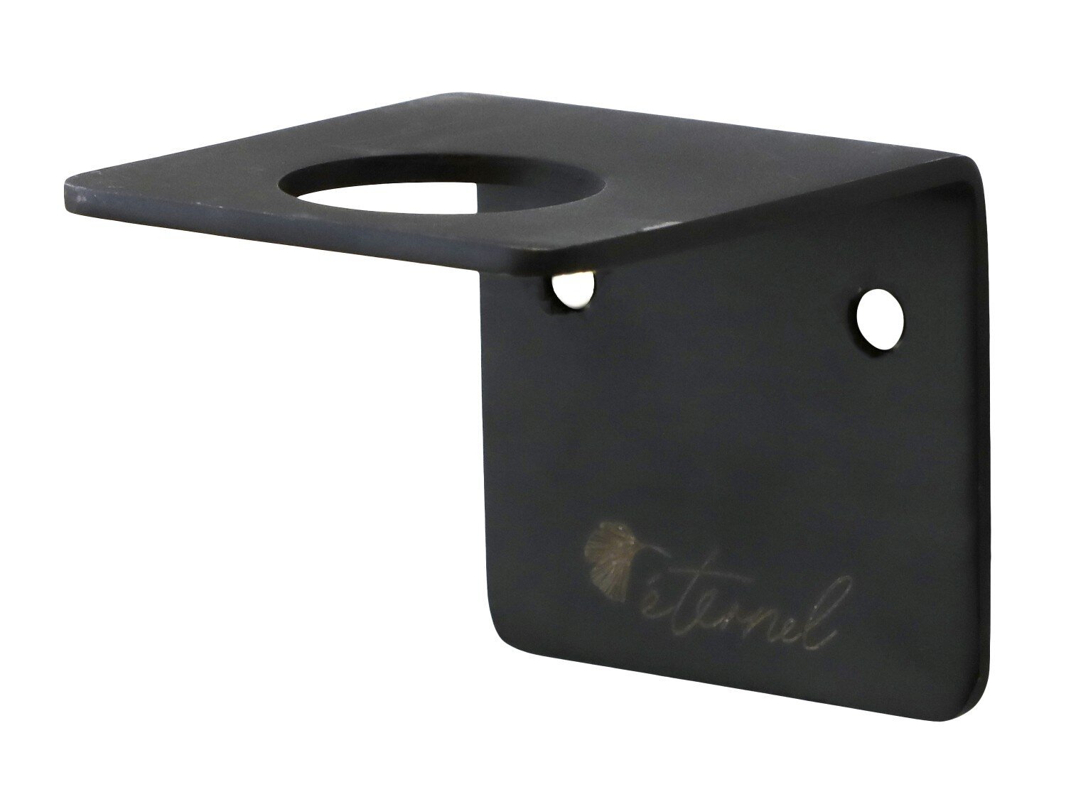 Éternel Wandhalterung für Spender Flaschen Dispenser, schwarz 6x7x6 cm, für 1000ml Flaschen