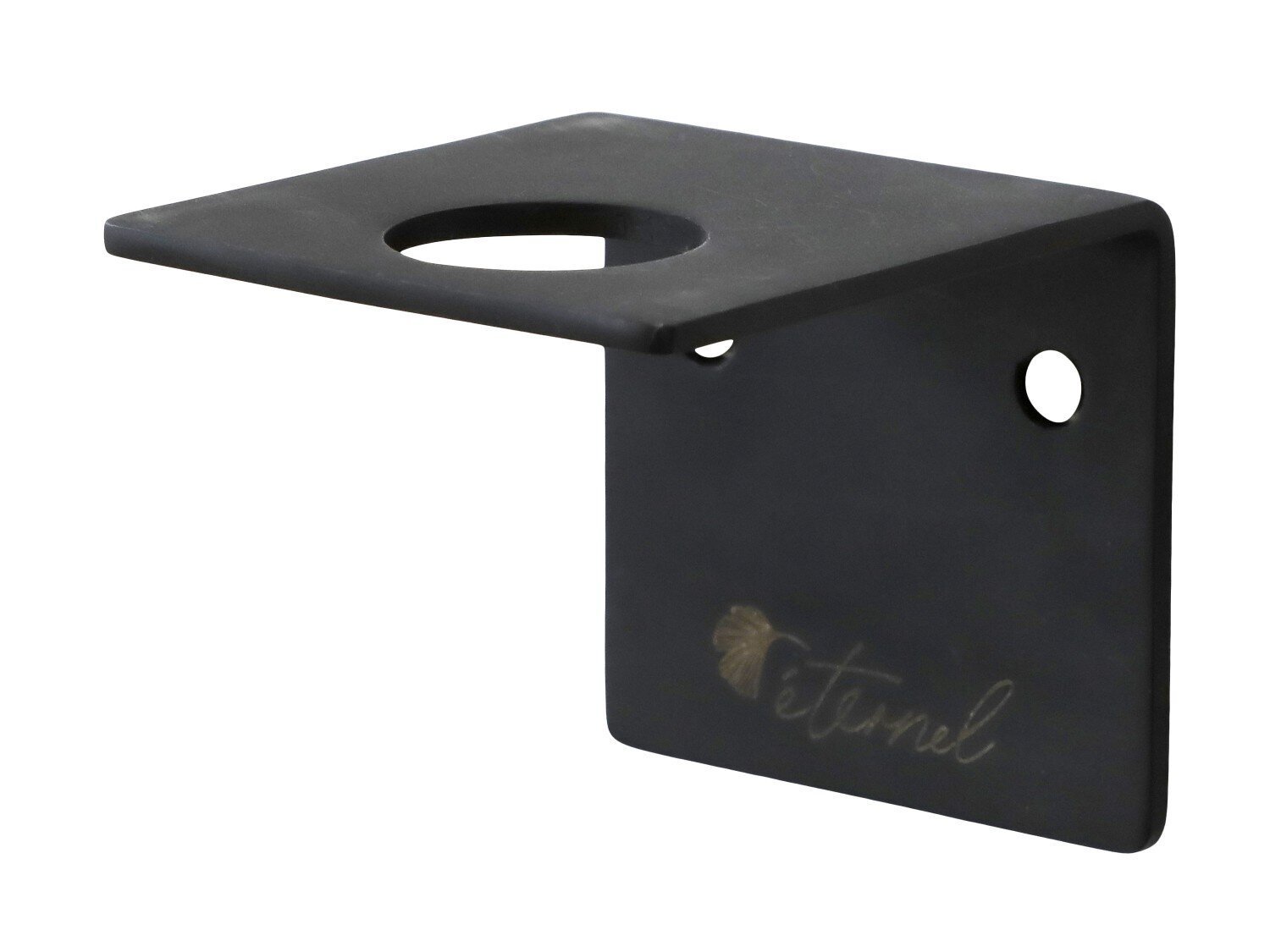 Éternel Wandhalterung für Spender Flaschen Dispenser, schwarz 6x7x6 cm, für 500ml Flaschen