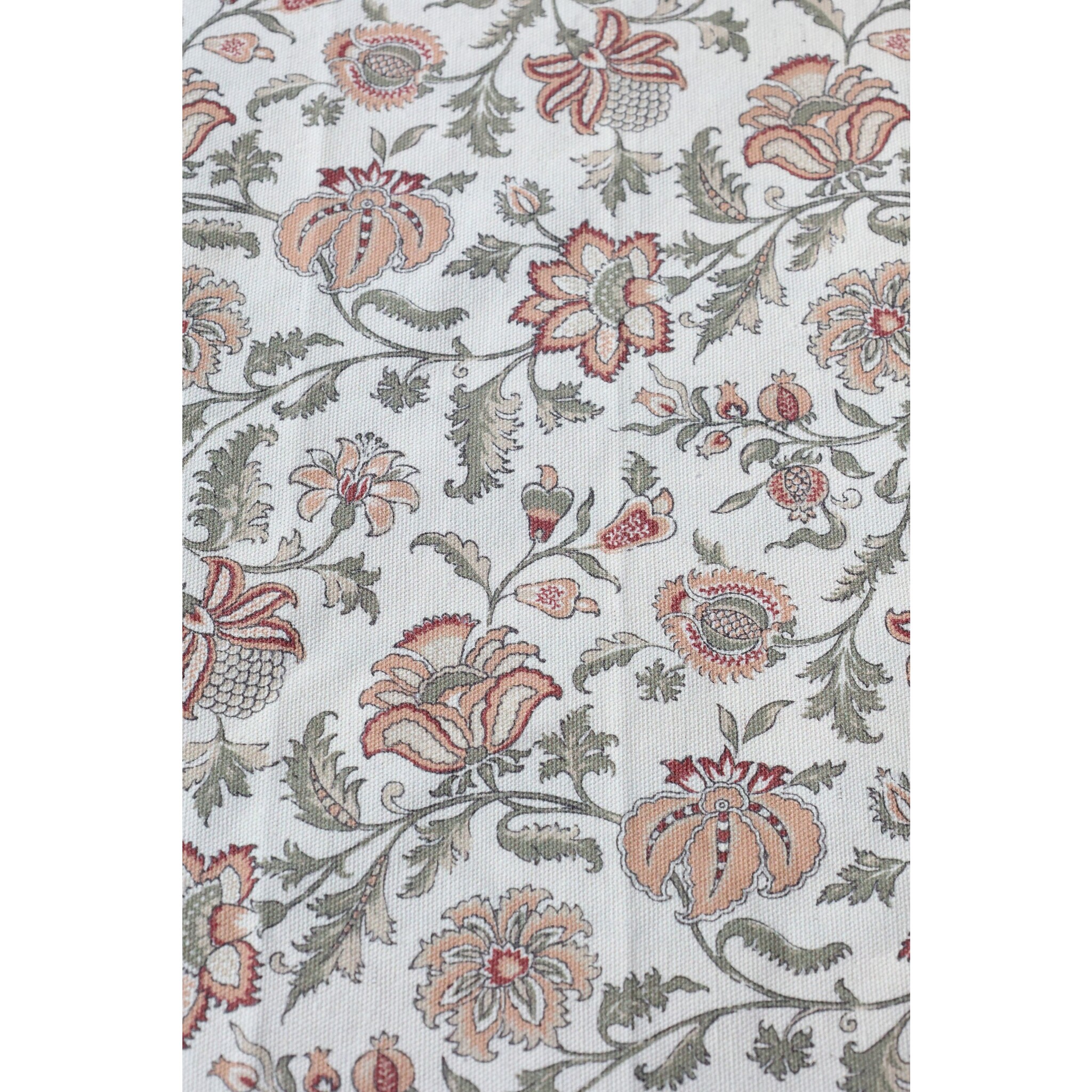 Tischdecke Aix mit Blumendruck, creme 