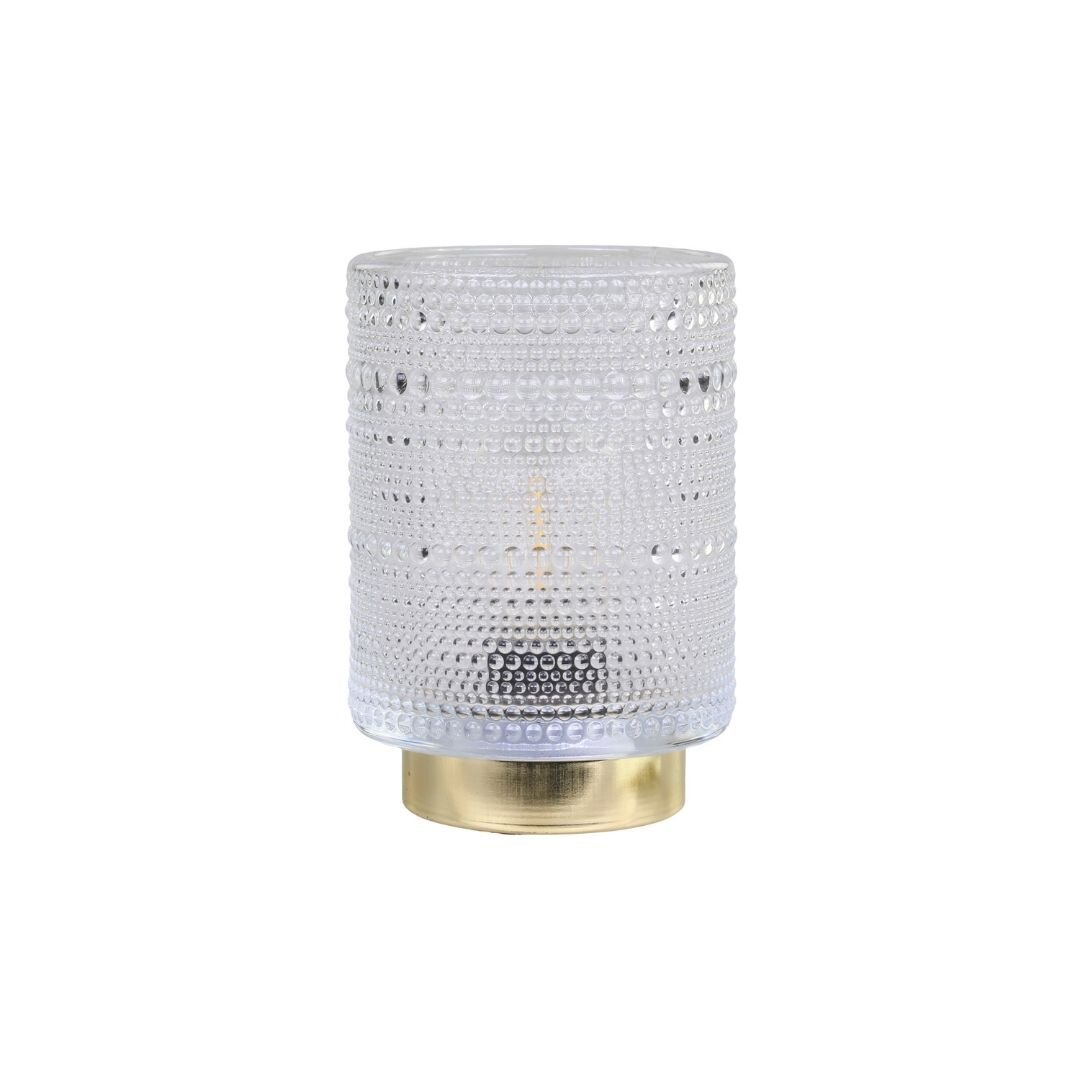 Tischlampe mit Tropfen Muster, klar 