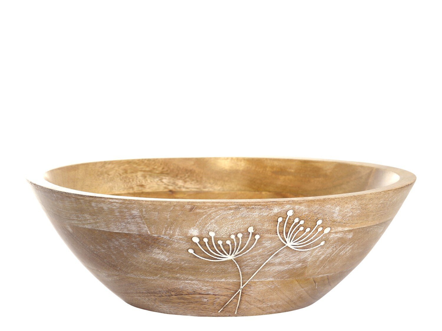 Tours Schüssel mit Schnitzereien, natur 