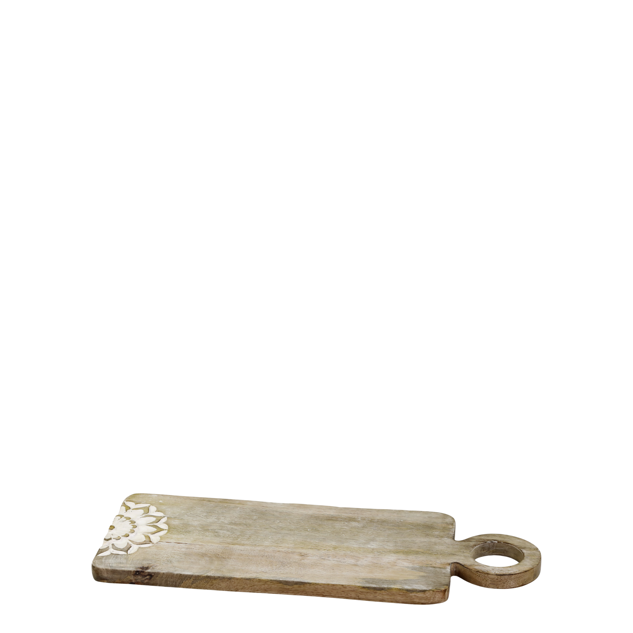 Tours Tapasbrett mit Schnitzereien, natur 40 x 15 x 1,5 cm