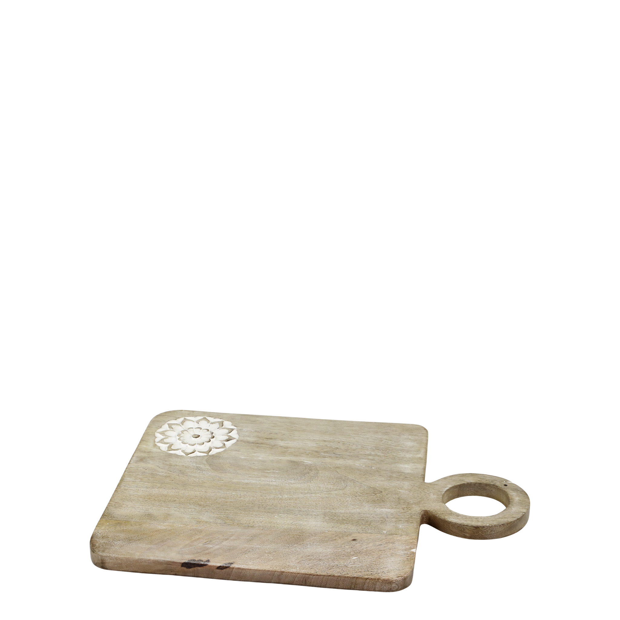 Tours Tapasbrett mit Schnitzereien, natur 40 x 30 x 1,5 cm