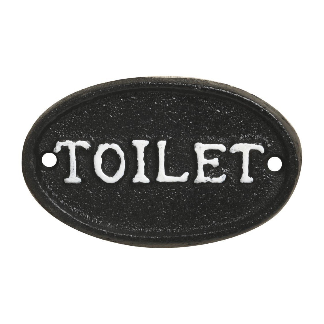 Türschild aus Eisen, antique schwarz
